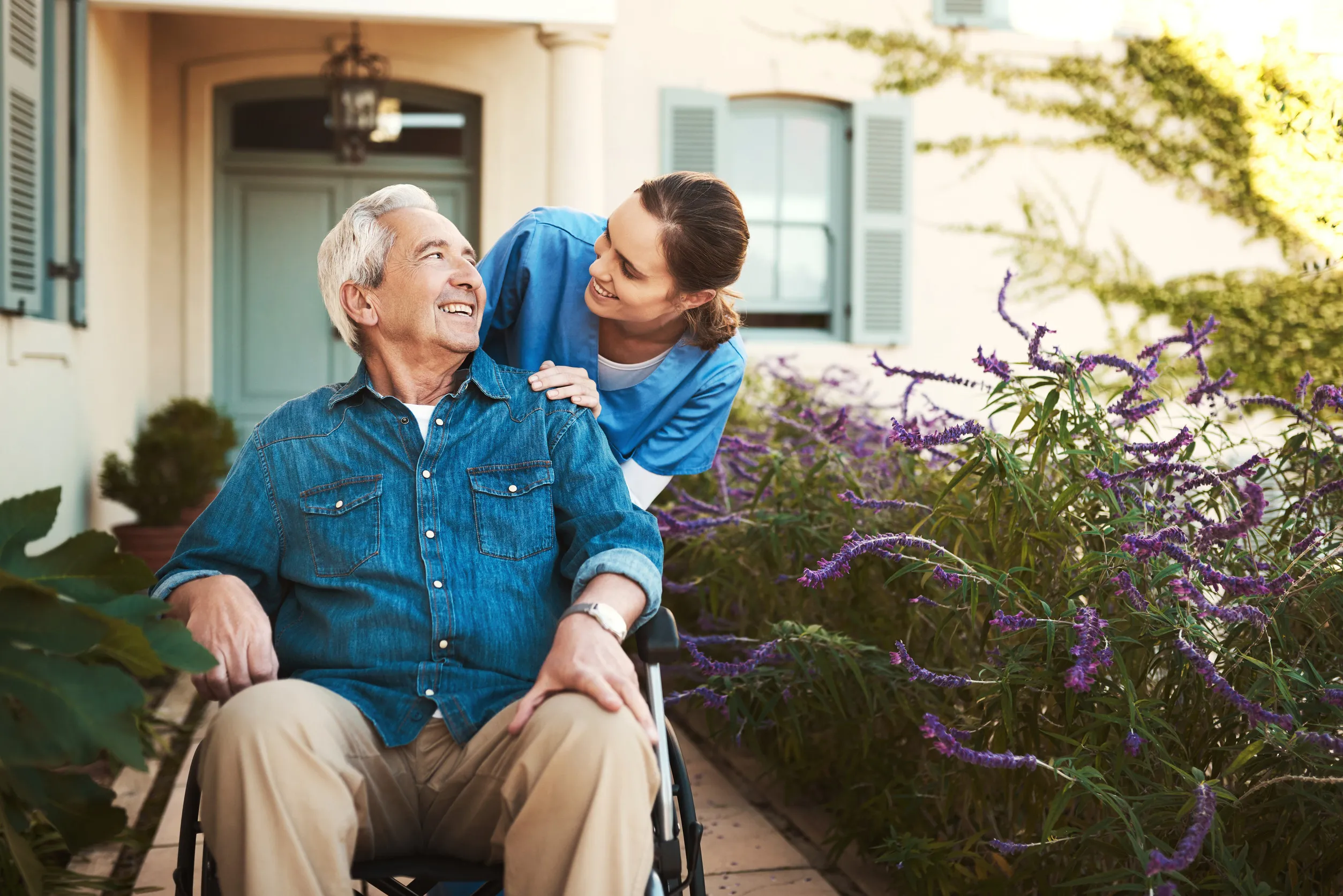 I hope you know how much youre valued. a young female nurse outside with a senior patient in a wheelchair I hope you know how much youre valued. a young female nurse outside with a senior patient in a wheelchair